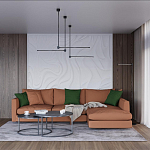 Торшер черного цвета с круглым основанием и вытянутым поворотным плафоном Trumpet tube варинант исполнения - 4 | Loft Concept в Сочи