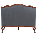 Диван двухместный из натурального бука цвета антрацит Solid Luxury варинант исполнения - 2 | Loft Concept в Сочи