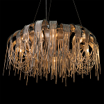 Люстра круглая подвесная с металлическими дугами и длинными цепочками 80 см Atlantis Chain варинант исполнения - 8 | Loft Concept в Сочи