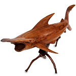 Статуэтка акула-молот деревянная Hammer варинант исполнения - 1 | Loft Concept в Сочи