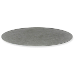 Стол обеденный с серой овальной столешницей из керамики на четырех деревянных ножках Gray Ceramics варинант исполнения - 3 | Loft Concept в Сочи