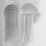 Встраиваемый в стену гипсовый светильник под покраску в античном стиле Antiquity Athena варинант исполнения - 8 | Loft Concept в Сочи