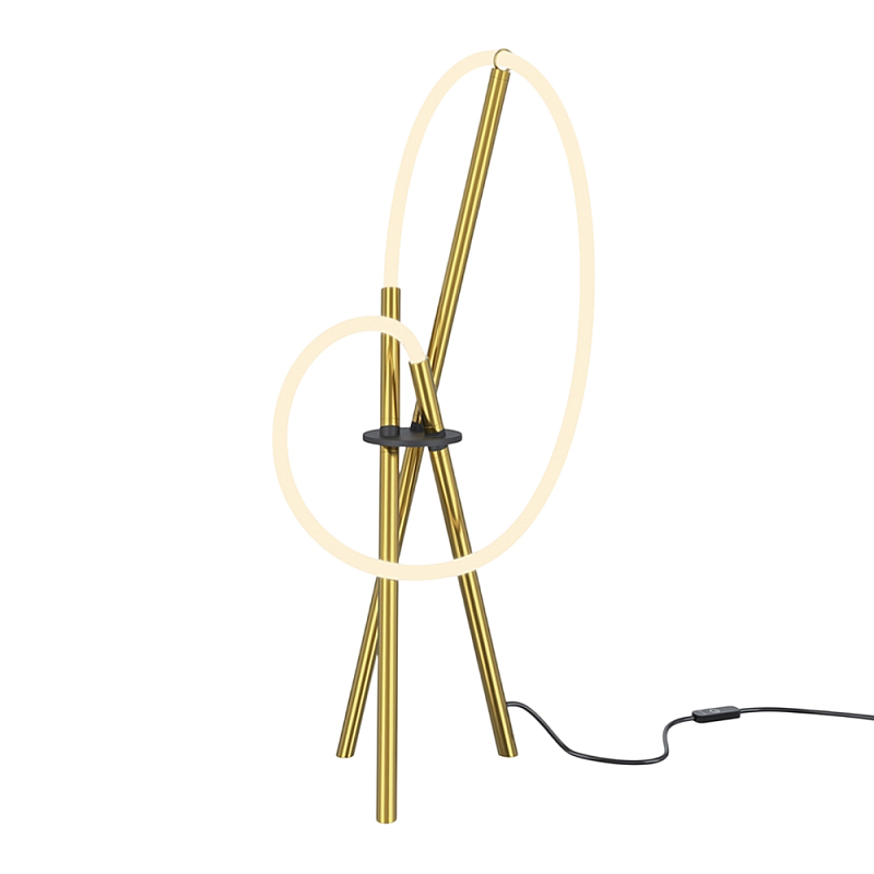 Настольный светильник Crochet Brass 3000К 15Вт Латунь Белый в Сочи | Loft Concept 