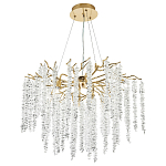 Люстра с декором в виде ветвей с хрустальными подвесками Fairytree Gold Crystal Chandelier 8 варинант исполнения - 2 | Loft Concept в Сочи