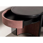 Дизайнерский письменный стол овальной формы с 2-мя выдвижными ящиками по бокам Parsec варинант исполнения - 4 | Loft Concept в Сочи