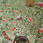 Обои ручная роспись Belvoir Pistachio варинант исполнения - 4 | Loft Concept в Сочи