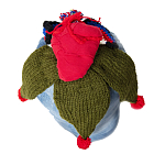 Подушка из джинсовой одежды и вязания Heart&Brain варинант исполнения - 1 | Loft Concept в Сочи