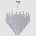 Люстра с подвесками из рифленного стекла в форме капель Textured Glass Chandelier варинант исполнения - 12 | Loft Concept в Сочи