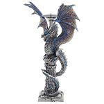 Подсвечник в виде Дракона Grey Blue Dragon Candlestick варинант исполнения - 3 | Loft Concept в Сочи