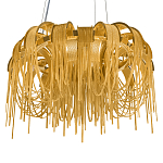 Люстра подвесная круглая с изогнутыми металлическими дугами и ниспадающими цепочками 65 см Atlantis Chain варинант исполнения - 7 | Loft Concept в Сочи