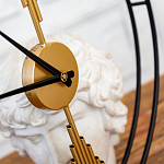 Часы настенные круглые из металла Mirror Tower Clock варинант исполнения - 2 | Loft Concept в Сочи