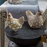 Статуэтка курица с текстурной поверхностью бежевого цвета Rustic Chicken варинант исполнения - 4 | Loft Concept в Сочи