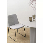 Стул мягкий светло-серый Chair Gray Runners варинант исполнения - 9 | Loft Concept в Сочи