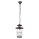 Уличный подвесной светильник с цилиндрическим плафоном на цепи Elysian Lanterns варинант исполнения - 1 | Loft Concept в Сочи