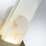Настольная лампа с белыми вертикальными элементами Alabaster Totem   варинант исполнения - 7 | Loft Concept в Сочи