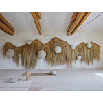 Большая дизайнерская Инсталляция из соломы RAFFIA Installation  варинант исполнения - 3 | Loft Concept в Сочи