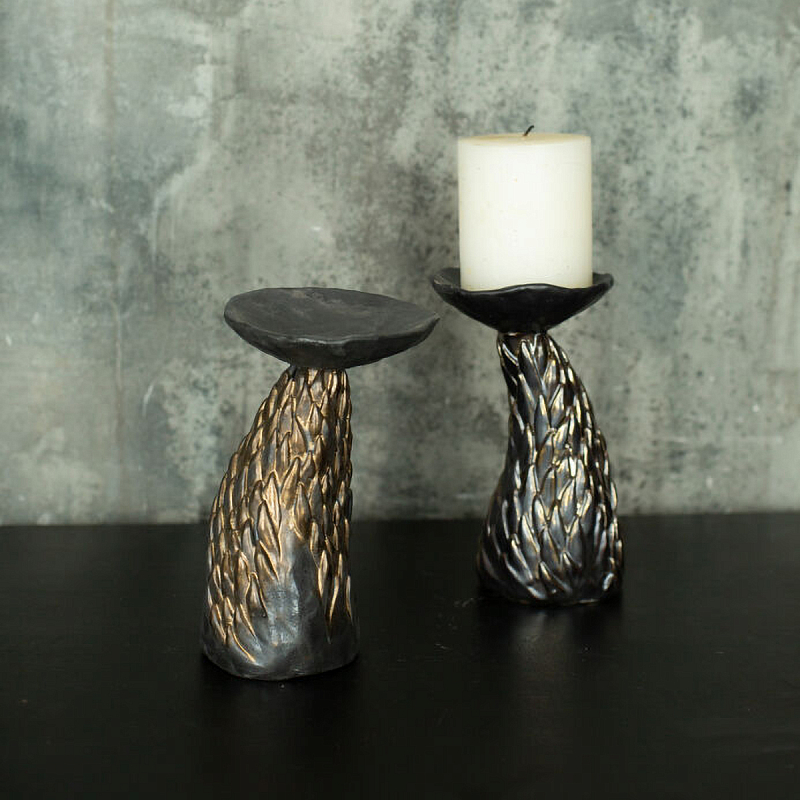 Подсвечник из серии «Бронзовый век» Бронзовый Черный в Сочи | Loft Concept 