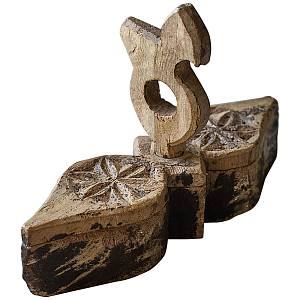 Старинная индийская шкатулка Antique Wooden Indian Box