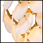 Люстра трехъярусная с подвесками из округлых элементов Cryptocrystalline Stone варинант исполнения - 5 | Loft Concept в Сочи