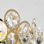 Люстра подвесная из золотых колец 57 см Golden Circles варинант исполнения - 7 | Loft Concept в Сочи