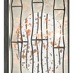 Бра с круглой зеркальной вставкой с эффектом ржавчины Stunning Radiance варинант исполнения - 1 | Loft Concept в Сочи