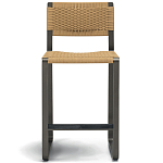 Дизайнерский стул с каркасом из металла с плетеными сиденьем и спинкой GREEN POINT Chair варинант исполнения - 16 | Loft Concept в Сочи