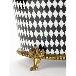 Фарфоровое кашпо Black and white square варинант исполнения - 4 | Loft Concept в Сочи