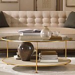 Кофейный стол круглый с полкой на 3-х ножках Round Textured Coffee Table варинант исполнения - 1 | Loft Concept в Сочи