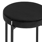 Табурет с мягким круглым сиденьем RIO Black варинант исполнения - 4 | Loft Concept в Сочи