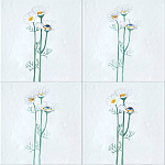 Плитка с узором Ромашки варинант исполнения - 1 | Loft Concept в Сочи