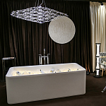 Люстра подвесная с тонкой металлической конструкцией цвета хром Quasar варинант исполнения - 8 | Loft Concept в Сочи