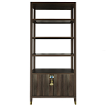 Стеллаж со стеклянными полками Elsa Dreams Walnut варинант исполнения - 7 | Loft Concept в Сочи