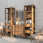 Комод из массива дуба с 3-мя ящиками Tasteful Furniture варинант исполнения - 3 | Loft Concept в Сочи