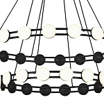 Люстра двухъярусная с круглыми светодиодными источниками света Maxine Light варинант исполнения - 5 | Loft Concept в Сочи