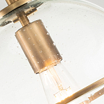 Потолочный светильник с прозрачным стеклянным шаром с эффектом пузырьков Hinkley варинант исполнения - 18 | Loft Concept в Сочи