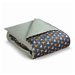 Постельное белье из сатина с принтом треугольники 150х200 см Triangular Dreams варинант исполнения - 1 | Loft Concept в Сочи