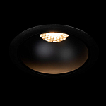 Встраиваемый спот светодиодный круглый черного цвета с углублением Ombra Lux  варинант исполнения - 1 | Loft Concept в Сочи