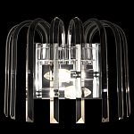 Бра цвета никель с изогнутыми хрустальными элементами Radiant Ribbons варинант исполнения - 1 | Loft Concept в Сочи