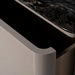 Тумба под телевизор с мраморной столешницей Presentability варинант исполнения - 4 | Loft Concept в Сочи