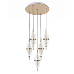 Люстра подвесная с прозрачными фактурными плафонами Reflection of Light варинант исполнения - 1 | Loft Concept в Сочи