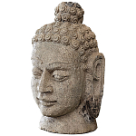 Статуэтка из камня Голова Будды Stone Buddha Head варинант исполнения - 1 | Loft Concept в Сочи
