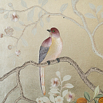 Обои ручная роспись Temple Newsam White Gold gilded silk варинант исполнения - 5 | Loft Concept в Сочи