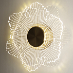 Бра в виде цветка Loggia White Flower Acrylic Wall Lamp варинант исполнения - 2 | Loft Concept в Сочи