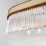 Люстра подвесная овальная со стеклянными трубками Длина 100 см Nembus варинант исполнения - 4 | Loft Concept в Сочи