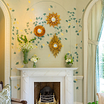 Обои ручная роспись Gingko Colourway SC-237 on grey painted Xuan paper варинант исполнения - 2 | Loft Concept в Сочи