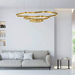 Люстра подвесная с 3-мя ассиметричными светодиодными лампами Golden Current варинант исполнения - 2 | Loft Concept в Сочи