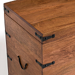 Деревянный сундук из массива манго Mango Wooden Chest Brown варинант исполнения - 2 | Loft Concept в Сочи