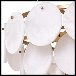 Люстра четырехъярусная с подвесками в форме дисков Cryptocrystalline Stone варинант исполнения - 2 | Loft Concept в Сочи