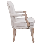 Кресло Aubrey Classical Armchair beige flax варинант исполнения - 2 | Loft Concept в Сочи