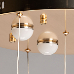 Люстра каскадная с 10-ю прозрачными плафонами Wave Line варинант исполнения - 11 | Loft Concept в Сочи